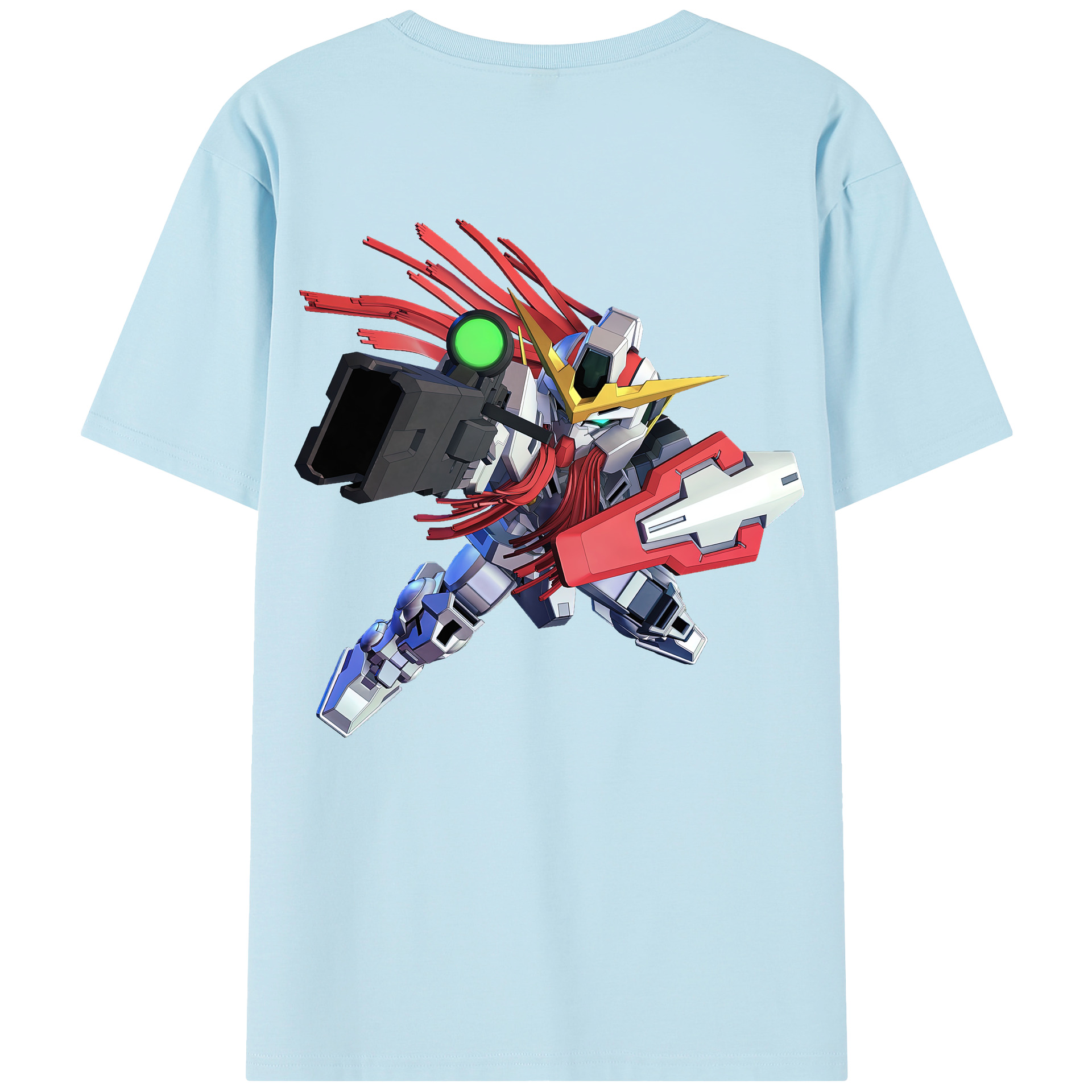 （画像用） 機動戦士ガンダム Mobile Suit Gundam 綿100％半袖Tシャツ（背面プリント）